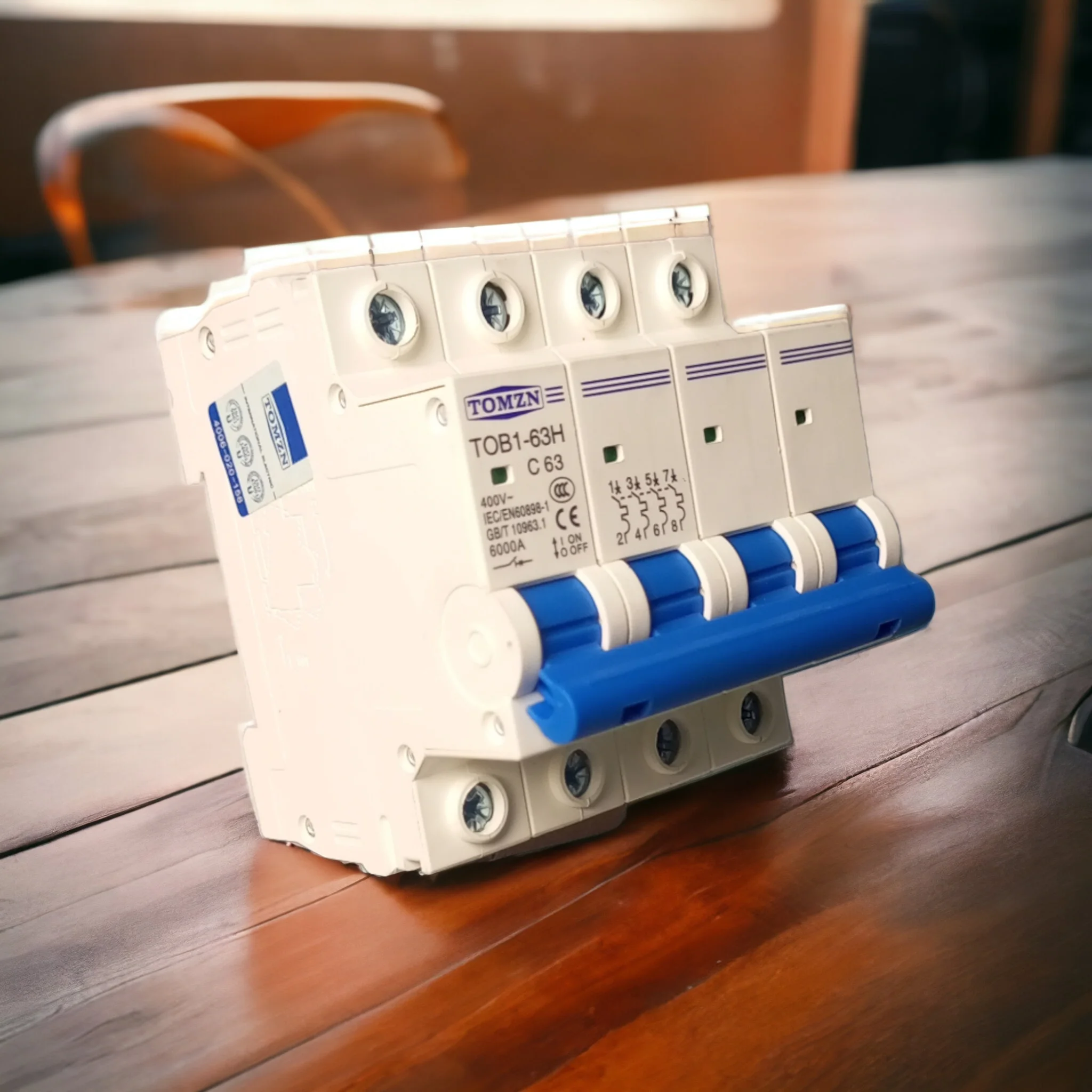 Tomzn 4 Pole 63A AC MCB Circuit Breaker - Image 6