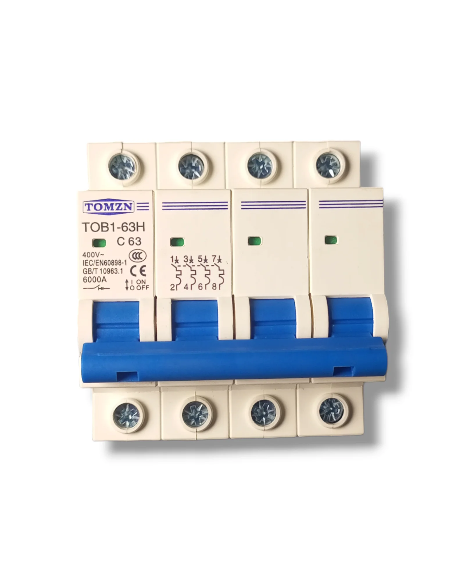 Tomzn 4 Pole 63A AC MCB Circuit Breaker - Image 5