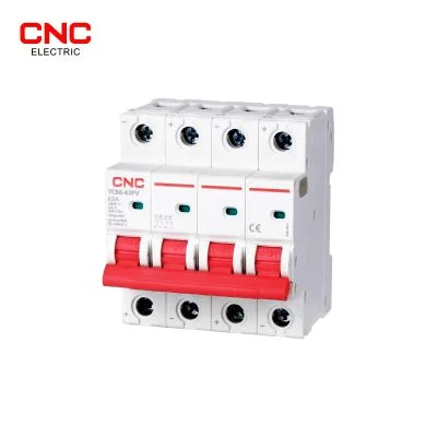 CNC YCB8-63PV 63A 4P DC 1000V MCB Photovoltaic Circuit Breaker