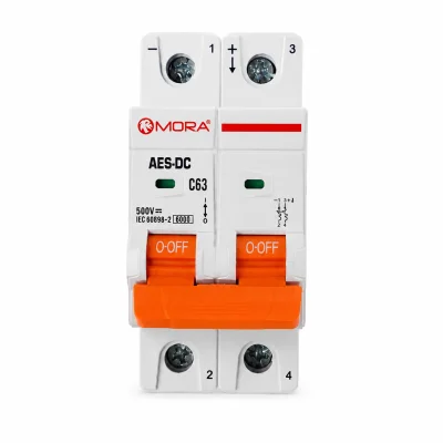 Mora 2P DC 500V Solar Mini Circuit Breaker MCB